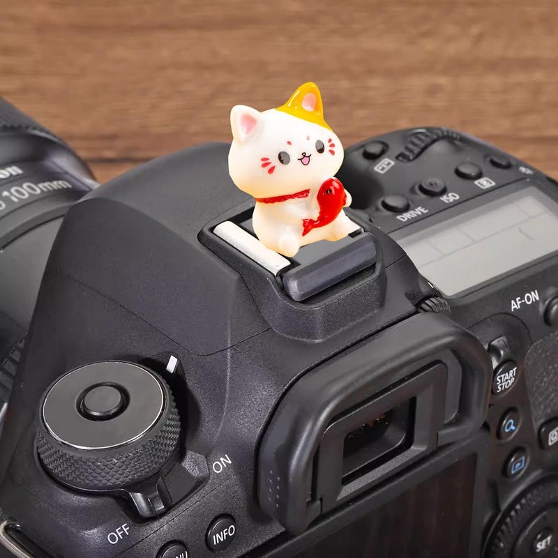 MENGSOOD Camera Hot Shoe Cover, Cute Hot Shoe Cap, Hot Shoe Protector Compatible with Sony Fujifilm Fuji Canon Nikon Pentax Leical Panasonic (Lucky Cat) - Image 3